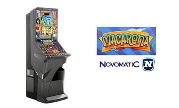 Video Macarena y logotipo macarena Novomatic Group